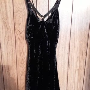 Killstar Black Velvet Dress
